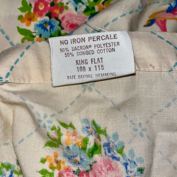 Vintage Gloria Vanderbilt Atelier Martex Floral Sheets - Picture 4 of 8